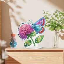 Load image into Gallery viewer, Special Shape Flower Butterfly Desktop Diamond Painting Art Office Home Decor