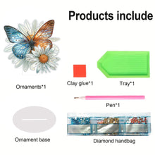 Load image into Gallery viewer, Special Shape Flower Butterfly Desktop Diamond Painting Art Office Home Decor