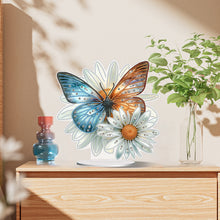 Load image into Gallery viewer, Special Shape Flower Butterfly Desktop Diamond Painting Art Office Home Decor