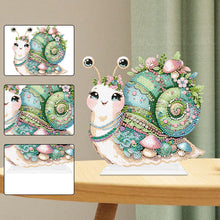 Load image into Gallery viewer, Special Shaped 5D DIY Cute Snail Turtle Diamond Art Tabletop Decor Office Decor