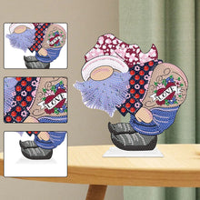 Load image into Gallery viewer, Special Shape Gnome Single-Side Handmade Diamond Painting Tabletop Home Decor