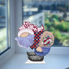 Load image into Gallery viewer, Special Shape Gnome Single-Side Handmade Diamond Painting Tabletop Home Decor