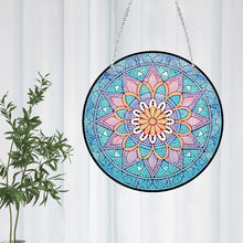 Load image into Gallery viewer, Acrylic Single-Side 5D Mandala Flower Diamond Painting Dots Pendant Window Decor