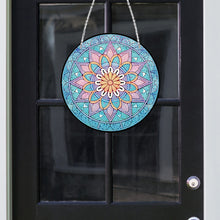 Load image into Gallery viewer, Acrylic Single-Side 5D Mandala Flower Diamond Painting Dots Pendant Window Decor