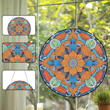 Load image into Gallery viewer, Acrylic Single-Side 5D Mandala Flower Diamond Painting Dots Pendant Window Decor