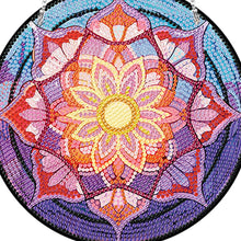 Load image into Gallery viewer, Acrylic Single-Side 5D Mandala Flower Diamond Painting Dots Pendant Window Decor