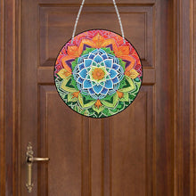 Load image into Gallery viewer, Acrylic Single-Side 5D Mandala Flower Diamond Painting Dots Pendant Window Decor