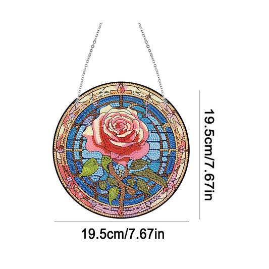 Lighthouse Rose Lupine Safflower Pineapple Bees Diamond Painting Hanging Pendant