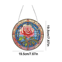 Load image into Gallery viewer, Lighthouse Rose Lupine Safflower Pineapple Bees Diamond Painting Hanging Pendant