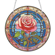 Load image into Gallery viewer, Lighthouse Rose Lupine Safflower Pineapple Bees Diamond Painting Hanging Pendant