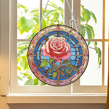 Load image into Gallery viewer, Lighthouse Rose Lupine Safflower Pineapple Bees Diamond Painting Hanging Pendant