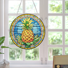 Load image into Gallery viewer, Lighthouse Rose Lupine Safflower Pineapple Bees Diamond Painting Hanging Pendant