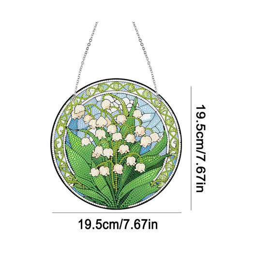 Lighthouse Rose Lupine Safflower Pineapple Bees Diamond Painting Hanging Pendant