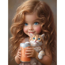 Load image into Gallery viewer, Diamond Painting - Full Round - little girl (30*40CM)