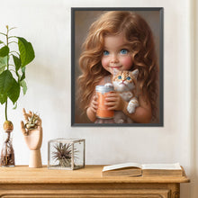 Load image into Gallery viewer, Diamond Painting - Full Round - little girl (30*40CM)