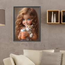 Load image into Gallery viewer, Diamond Painting - Full Round - little girl (30*40CM)