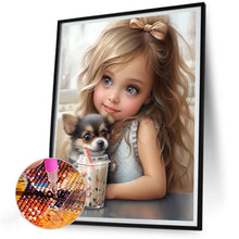 Load image into Gallery viewer, Diamond Painting - Full Round - little girl (30*40CM)