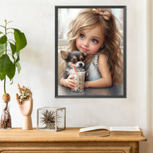 Load image into Gallery viewer, Diamond Painting - Full Round - little girl (30*40CM)