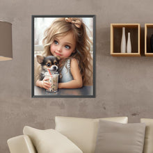 Load image into Gallery viewer, Diamond Painting - Full Round - little girl (30*40CM)