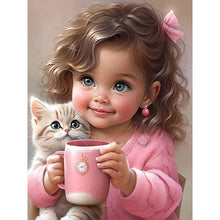 Load image into Gallery viewer, Diamond Painting - Full Round - little girl (30*40CM)