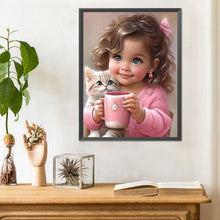 Load image into Gallery viewer, Diamond Painting - Full Round - little girl (30*40CM)