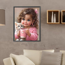 Load image into Gallery viewer, Diamond Painting - Full Round - little girl (30*40CM)