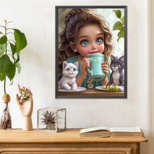 Load image into Gallery viewer, Diamond Painting - Full Round - little girl (30*40CM)