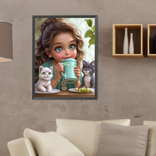 Load image into Gallery viewer, Diamond Painting - Full Round - little girl (30*40CM)