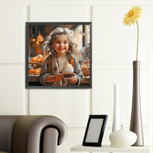 Load image into Gallery viewer, Diamond Painting - Full Round - Cake little girl (40*40CM)