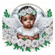 Load image into Gallery viewer, Diamond Painting - Partial Special Shaped - angel child (30*30CM)