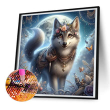 Load image into Gallery viewer, Diamond Painting - Full Round - moonlight flower wolf (30*30CM)