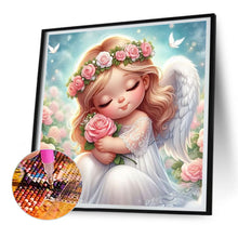 Load image into Gallery viewer, Diamond Painting - Full Round - angel girl (30*30CM)