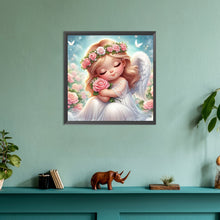 Load image into Gallery viewer, Diamond Painting - Full Round - angel girl (30*30CM)