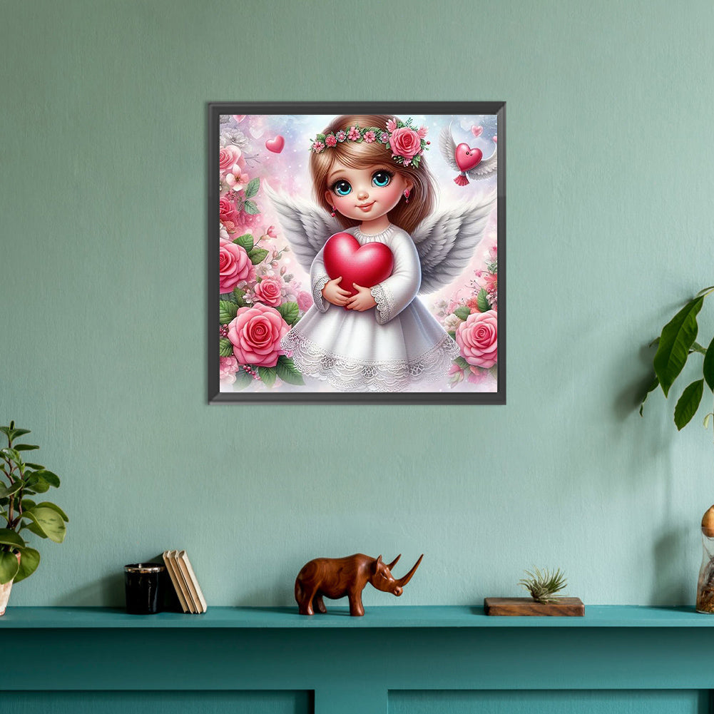 Diamond Painting - Full Round - angel girl (30*30CM)