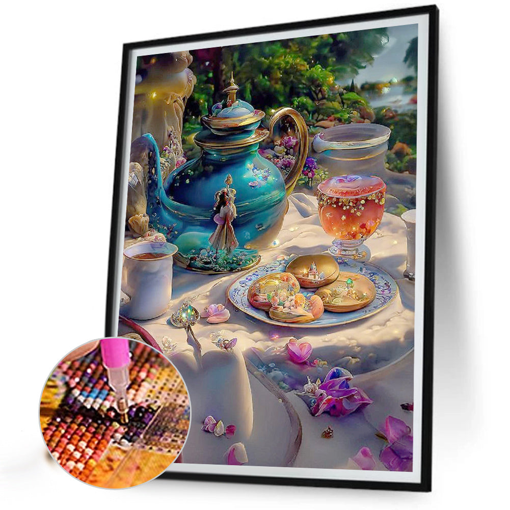AB Diamond Painting - Full Round - Good time afternoon tea (40*55CM)