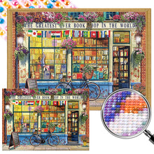 Load image into Gallery viewer, AB Diamond Painting - Full Round - Bookstore entrance (70*50CM)