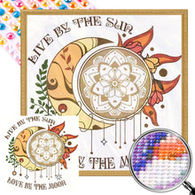 Load image into Gallery viewer, AB Diamond Painting - Full Round - Symbiosis between sun and moon (40*40CM)