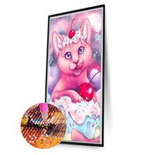 Load image into Gallery viewer, AB Diamond Painting - Full Round - cake kitten (40*70CM)
