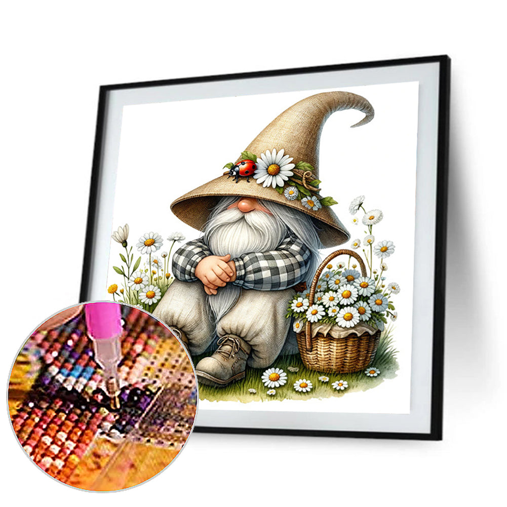 Diamond Painting - Full Square - spring gnome gardener (40*40CM)