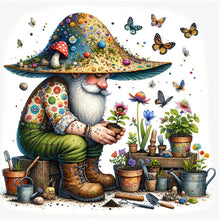 Load image into Gallery viewer, Diamond Painting - Full Square - spring gnome gardener (40*40CM)
