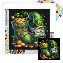 Load image into Gallery viewer, Diamond Painting - Full Square - St. Patrick's Day Gnome (40*40CM)
