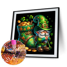 Load image into Gallery viewer, Diamond Painting - Full Square - St. Patrick's Day Gnome (40*40CM)