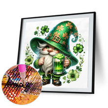 Load image into Gallery viewer, Diamond Painting - Full Square - St. Patrick's Day Gnome (40*40CM)
