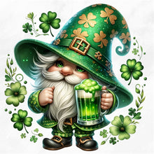 Load image into Gallery viewer, Diamond Painting - Full Square - St. Patrick's Day Gnome (40*40CM)