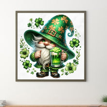Load image into Gallery viewer, Diamond Painting - Full Square - St. Patrick's Day Gnome (40*40CM)