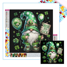 Load image into Gallery viewer, Diamond Painting - Full Square - St. Patrick's Day Gnome (40*40CM)