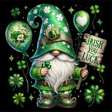 Load image into Gallery viewer, Diamond Painting - Full Square - St. Patrick's Day Gnome (40*40CM)