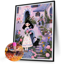 Load image into Gallery viewer, AB Diamond Painting - Full Round - little girl (50*60CM)