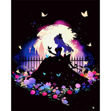 Load image into Gallery viewer, AB Diamond Painting - Full Round - princess silhouette (40*50CM)