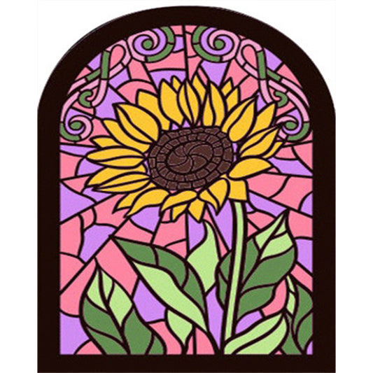 AB Diamond Painting - Full Round - glass art window grilles (40*50CM)